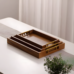 Wooden Tray Set 3 Pcs